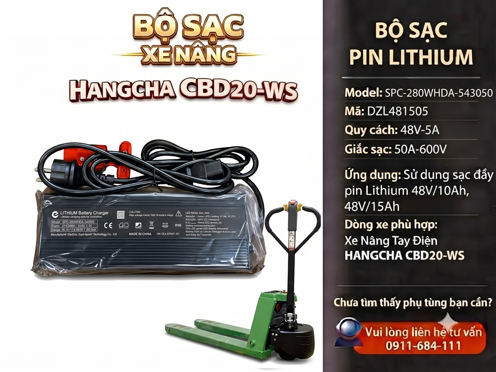 Bộ Sạc Xe Nâng HANGCHA SPC-280WHDA-543050 (DZL481505)